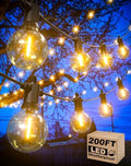 Outdoor String Lights, 200FT G40 LED IP65 Waterproof Patio Lights