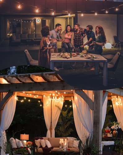 Outdoor String Lights, 200FT G40 LED IP65 Waterproof Patio Lights, alternate view 6