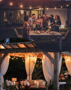 Outdoor String Lights, 200FT G40 LED IP65 Waterproof Patio Lights, alternate view 6
