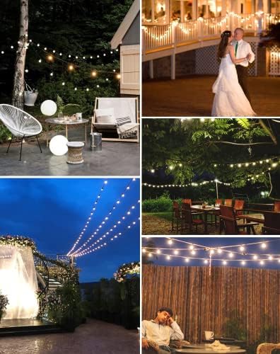 Outdoor String Lights, 200FT G40 LED IP65 Waterproof Patio Lights, alternate view 7
