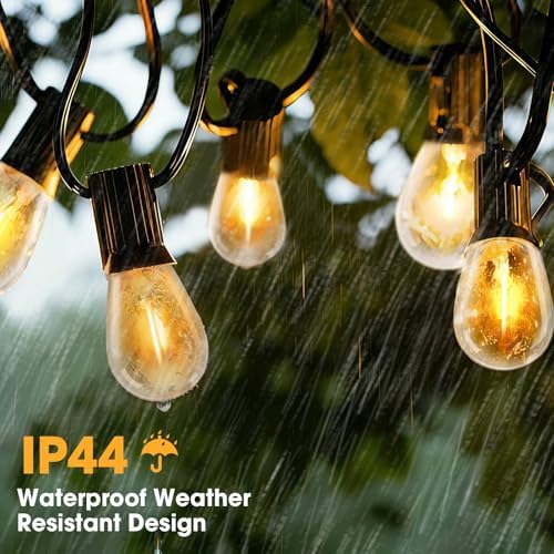 Outdoor String Lights, 25FT LED Waterproof Patio Lights, alternate view 6
