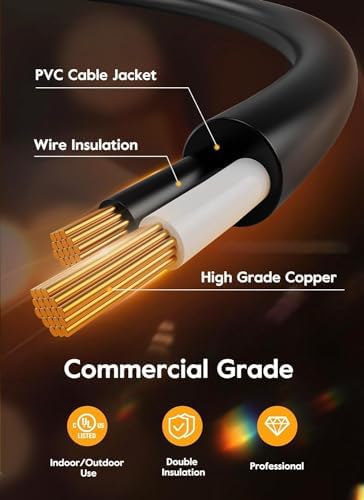Outdoor String Lights, 50FT 15 Bulbs Shatterproof Patio Lights, alternate view 2