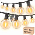 Outdoor String Lights 50ft, G40 Led Patio Lights with 26pcs Bulbs, Waterproof Shatterproof Dimmable Hanging