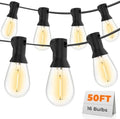 Outdoor String Lights, 50FT LED Waterproof Patio Lights