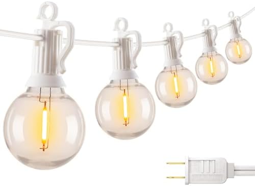 Outdoor String Lights, 69FT G40 LED IP65 Waterproof Patio Lights