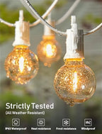 Outdoor String Lights, 69FT G40 LED IP65 Waterproof Patio Lights, alternate view 6