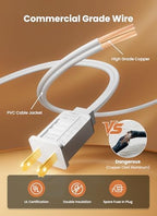 Outdoor String Lights, 69FT G40 LED IP65 Waterproof Patio Lights, alternate view 7