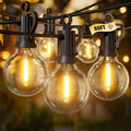 Outdoor String Lights, 80FT 40+2 G40 Bulbs Shatterproof Patio Lights