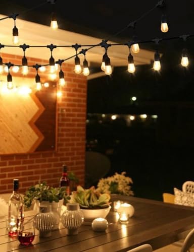 Outdoor String Lights LED 36 FT S14 Commercial Grade Waterproof ETL, alternate view 6