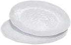 Oval Large Serving Platter, 16 Inch Melamine Serving Tray, Great for Restaurant, Steak, Salad and Everyday, Set