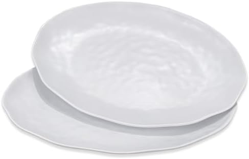 Oval Large Serving Platter, 16 Inch Melamine Serving Tray, Great for Restaurant, Steak, Salad and Everyday, Set