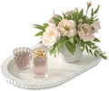 Oval Wooden Tiered Tray, 1Pack in White