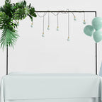 Over Table Rod Stand with Clamp 2 Pack Black Table Arch Banner Stand in 3.5FT in Black