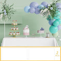 Over Table Rod Stand with Clamp 2 Pack White Table Arch Banner Stand in 3.5FT in White