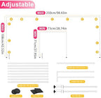 Over Table Rod Stand with Clamp 2 Pack White Table Arch Banner Stand in 3.5FT in White, alternate view 3