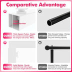 Over Table Rod Stand with Clamp 2 Pack White Table Arch Banner Stand in 3.5FT in White, alternate view 4