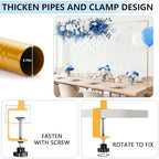 Over The Table Rod Stand with Clamps, Adjustable 32.7"-98.4'' Length 33.5"-47.2" Height, Table Stands for, alternate view 4