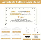 Over The Table Rod Stand with Clamps, Adjustable 65.7" x 113" White, alternate view 2
