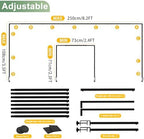 Over the Table Rod Stand with Clamps, Adjustable Table Arch, Black in Black, alternate view 2