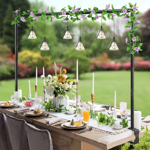 Over The Table Rod Stand with Clamps Adjustable Table Arch Frame