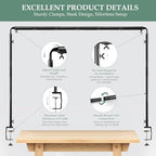 Over The Table Rod Stand with Clamps Adjustable Table Arch Frame, alternate view 7