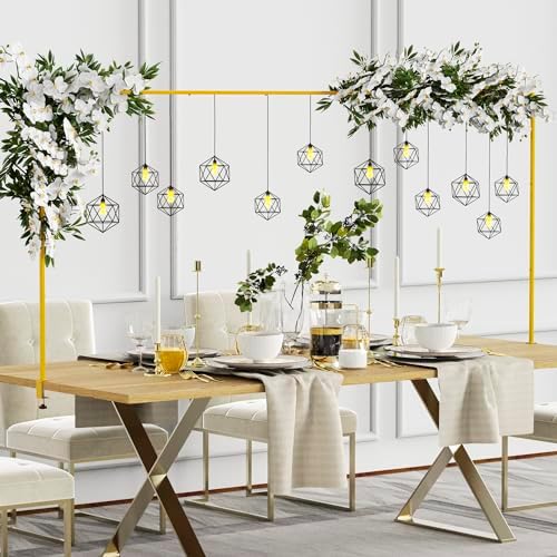 Over the Table Rod Stand with Clamps, Adjustable Table Arch, Gold in Gold