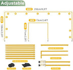Over the Table Rod Stand with Clamps, Adjustable Table Arch, Gold in Gold, alternate view 2