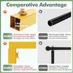 Over the Table Rod Stand with Clamps, Adjustable Table Arch, Gold in Gold, alternate view 3