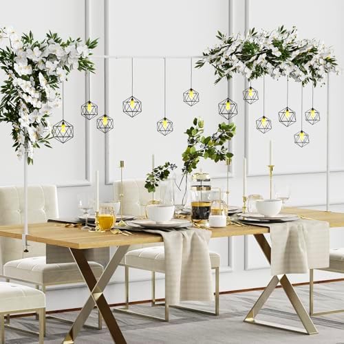 Over the Table Rod Stand with Clamps, Adjustable Table Arch, White in White