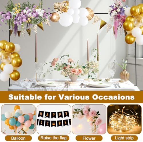 Over The Table Rod Stand with Clamps Adjustable Table Balloon Arch Stand, alternate view 6