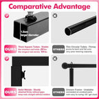 Over The Table Rod Stand with Clamps Black Adjustable Table Arch in Black, alternate view 3