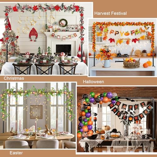 Over The Table Rod Stand with Clamps Black Table Balloon Arch Frame, alternate view 4