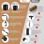 Over The Table Rod Stand with Clamps Black Table Balloon Arch Frame, alternate view 5