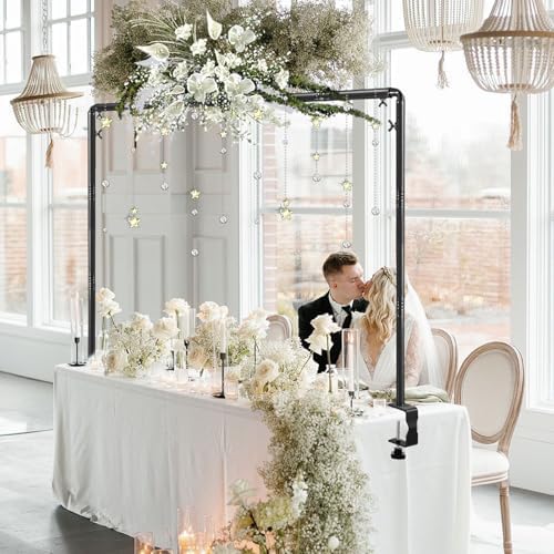 Over The Table Rod Stand with Clamps Black Table Balloon Arch Frame, alternate view 6
