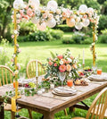 Over The Table Rod Stand with Clamps for Balloon Backdrop, Gold in Gold