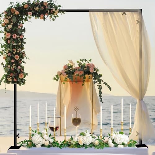 Over The Table Rod Stand with Clamps for Party Decoration Black, alternate view 3