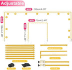 Over The Table Rod Stand with Clamps Gold Table Arch Banner Stand in Gold, alternate view 2