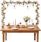 Over The Table Rod Stand with Clamps Gold Table Balloon Arch Banner Frame