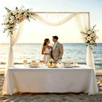 Over The Table Rod Stand with Clamps Gold Table Balloon Arch Banner Frame, alternate view 5