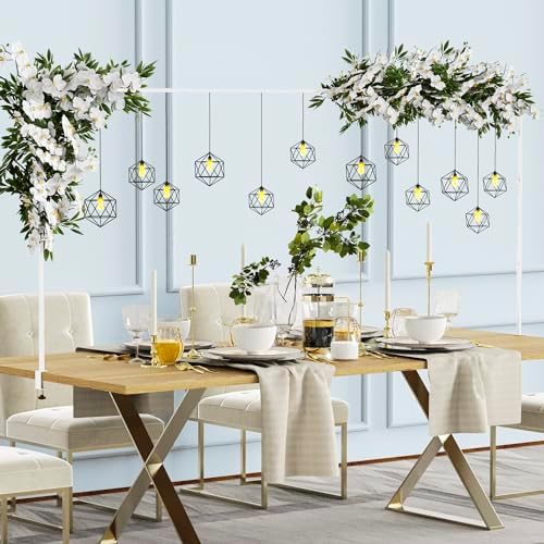 Over The Table Rod Stand with Clamps White Adjustable Table Arch, alternate view 5