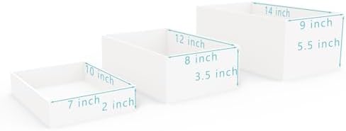 Oversized Buffet Risers, Food Display Stand for Catering Dessert Collectibles Jewelry Figures Show, White, alternate view 4