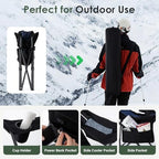 Oversized Heated Camping Chair for Adults Without Power Bank, Portable Outdoor Chairs with 3 Heat Levels, alternate view 5