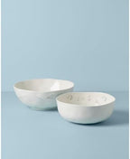 Oyster Bay 2-Piece Nesting Serving Bowls, 5.50 LB, White in White, alternate view 4