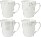 Oyster Bay 4Pc Mugs, 2.75, White in 12 Ounces in White