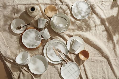 Oyster Bay 4Pc Mugs, 2.75, White in 12 Ounces in White, alternate view 3
