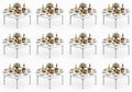 Pack 12! Heavy Duty 60" Round Folding Table, Commercial Plastic Banquet Table, Portable Indoor Outdoor Event