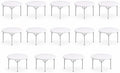 Pack 14! 60 Inch Round Folding Table, Commercial Grade Plastic Event Table, Heavy Duty Indoor Outdoor Banquet