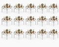 Pack 15! Heavy Duty 60" Round Folding Table, Commercial Plastic Banquet Table, Portable Indoor Outdoor Event