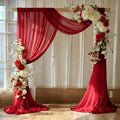 Pack of 1 Wedding Arch Drape Panel Fabric 30" x 20ft - Apple Red in Apple Red