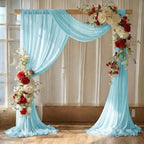 Pack of 1 Wedding Arch Drape Panel Fabric 30" x 20ft - Teal in Teal